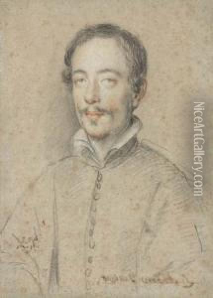 Portrait De L'abbe Gaetano Oil Painting - Ottavio Leoni