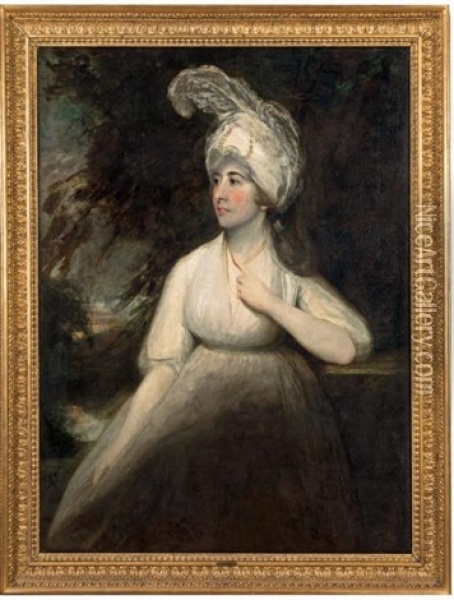 Portrait De Femme Oil Painting - Sir Martin Archer Shee