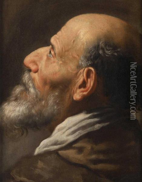 Ritratto Di Vecchio Con Barba Oil Painting - Marcantonio Bassetti