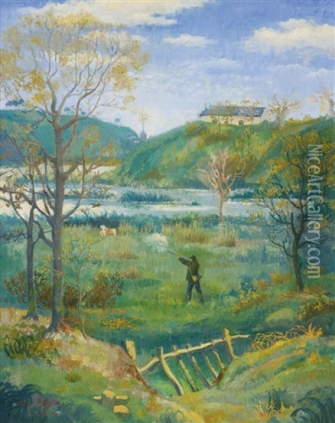 La Barriere Oil Painting - Armand Seguin