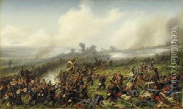 The Battle Of Weisenburg Oil Painting - Christian I Sell
