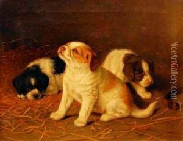 Motherless Oil Painting - Horatio Henry Couldery
