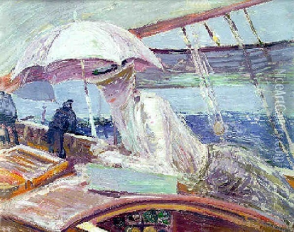 Madame Helleu Aboard The Yacht 