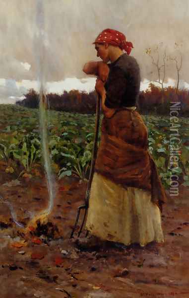 The Harvest Is Past, The Summer Is Ended Oil Painting - George Faulkner Wetherbee