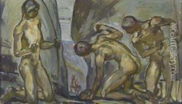Arceri Oil Painting - Ludolf Henric Verworner