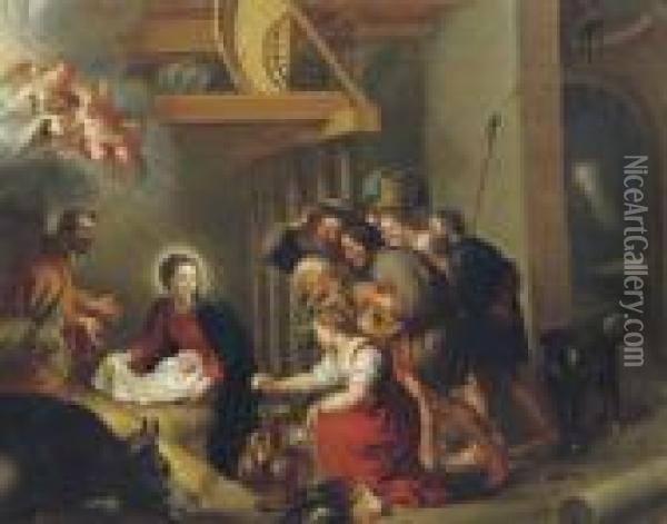 The Adoration Of The Shepherds Oil Painting - Peter Paul Rubens
