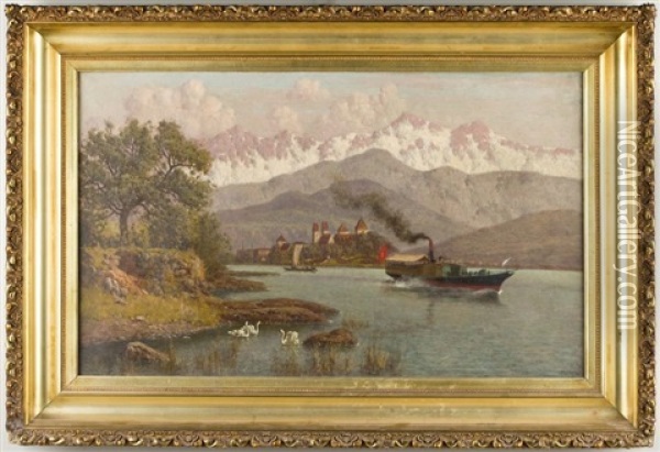 Lake Zurich Oil Painting - William Baptiste Baird