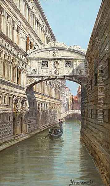 Bridge of Sighs Oil Painting - Antonietta Brandeis