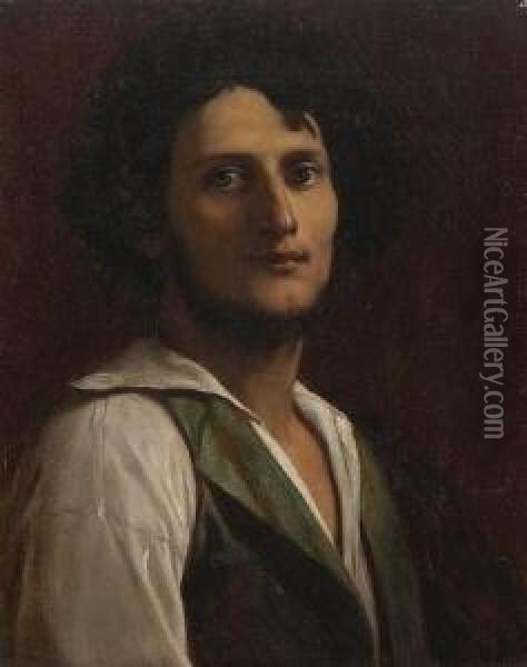 Bildnis Eines Jungen
 Italieners Oil Painting - Anselm Feuerbach