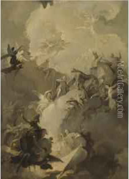 The Glorification Of The Hungarian Saints Oil Painting - Franz Anton Maulbertsch