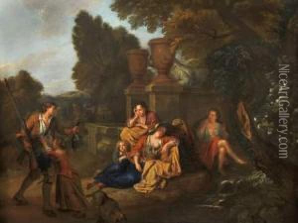 Le Retour Du Pecheur Oil Painting - Balthazar Van Den Bossche