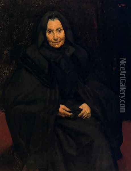 Madre del pintor Oil Painting - Ignacio Diaz Olano
