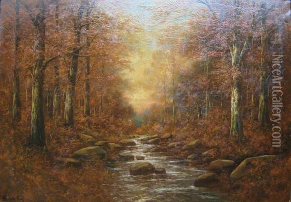 Vue Forestiere Oil Painting - Henry Schouten