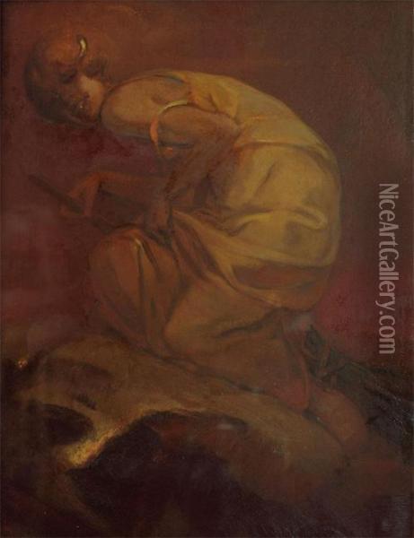 'chevauchee Nocturne Vers Le Sabbat' Oil Painting - Jan Frans De Boever