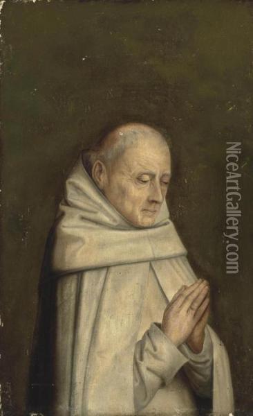 A Carthusian Monk In Prayer Oil Painting - Dieric the Elder Bouts