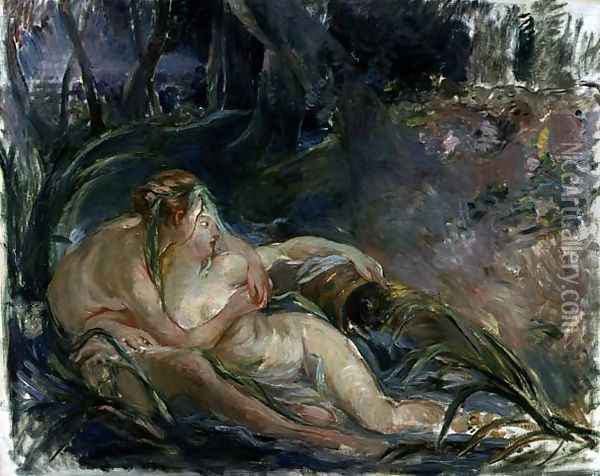 Jupiter and Callisto, after a painting by Boucher Oil Painting - Berthe Morisot