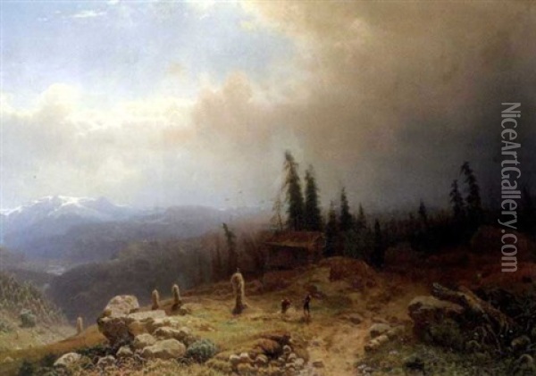 Hoyonn Oil Painting - Gustav Adolph Mordt
