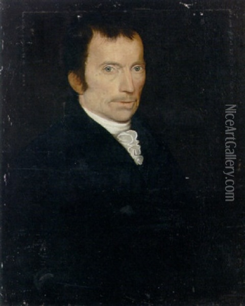 Portrait Of Reverend Jeremiah Day Oil Painting - Reuben Moulthrop