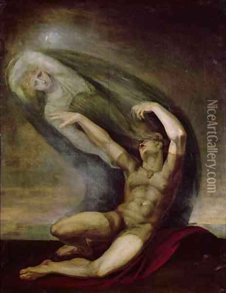 Achilles Searching for the Shade of Patrocles Oil Painting - Johann Henry Fuseli