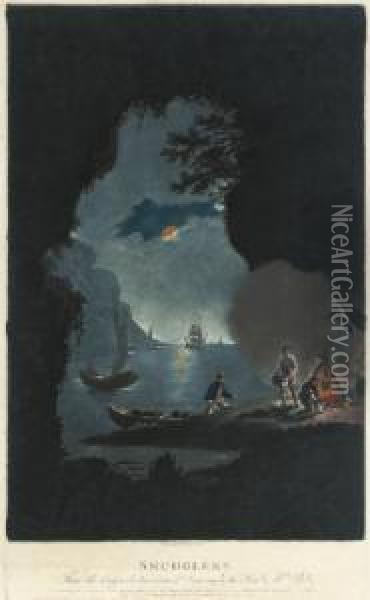 Smugglers Oil Painting - Joseph Mallord William Turner