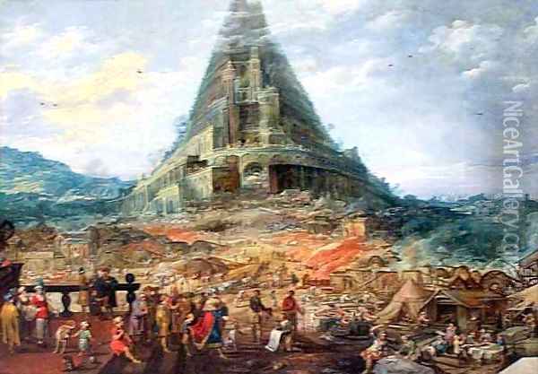 The Tower of Babel Oil Painting - Josse de Momper