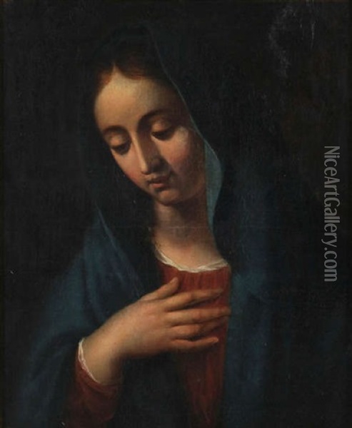 La Vierge Marie Oil Painting - Guillaume Jacques Herreyns