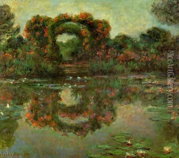 The Flowered Arches At Giverny Oil Painting - Claude Oscar Monet