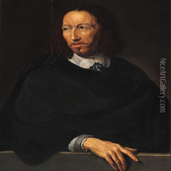 Portrait Of A Distinguished Gentleman Oil Painting - Philippe de Champaigne