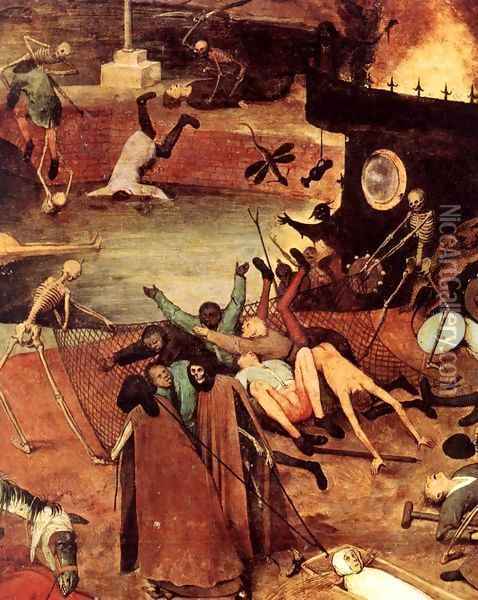 The Triumph of Death (detail) 4 Oil Painting - Pieter the Elder Bruegel
