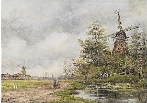 Noorden, Holland Oil Painting - Hermanus Jr. Koekkoek
