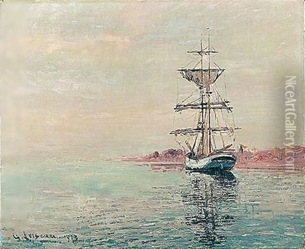 Voilier A ferriere-martigue Oil Painting - Gustave Loiseau