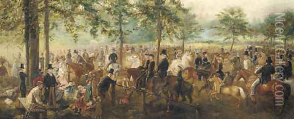 Racing day Oil Painting - William Powell Frith