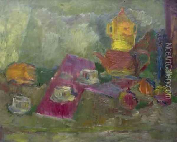 Breakfast Still Life Oil Painting - Zbigniew Tymoszewski