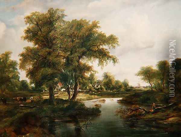 River Scenes Oil Painting - Herbert King