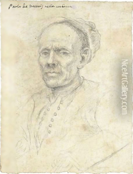 Autoritratto Oil Painting - Paolo di Matteis