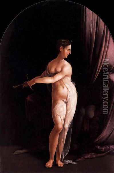 Lucretia Oil Painting - Jan Van Scorel