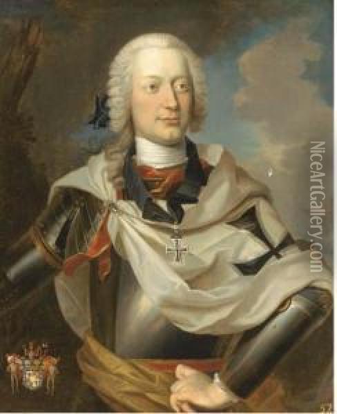 Portrait Of A Nobleman Oil Painting - Louis de Silvestre