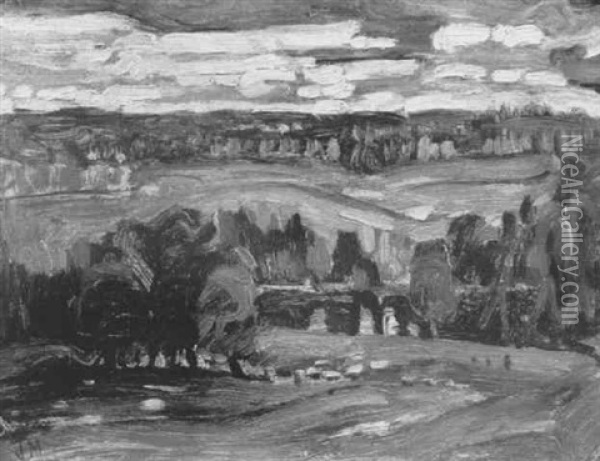 Gull River From Moores Hill Oil Painting - James Edward Hervey MacDonald