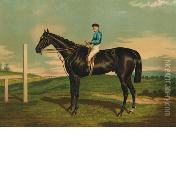 The Celebrated Horses Of America Oil Painting - Currier & Ives Publishers