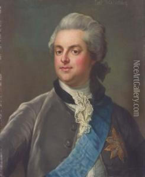 Portrait De George Macartney Oil Painting - Gustaf Lundberg