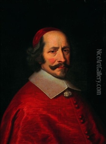 Portrait Du Cardinal Mazarin(?) Oil Painting - Carlo Maratta