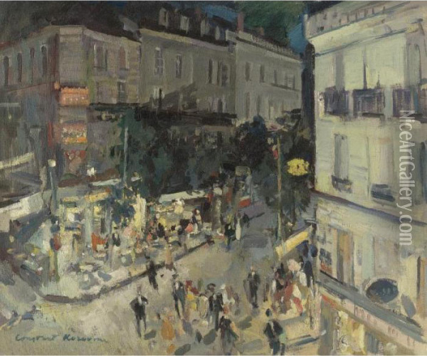 Rue De Vichy Oil Painting - Konstantin Alexeievitch Korovin