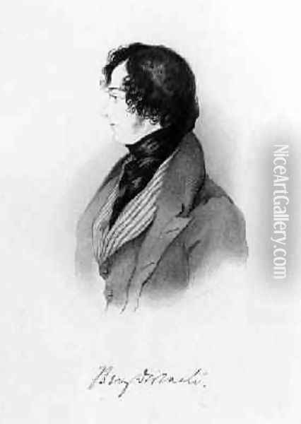 Portrait of Benjamin Disraeli 1804-81 1837 Oil Painting - Alfred d' Orsay