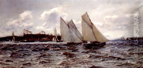 Oban Regatta, 1890 Oil Painting - Colin Hunter