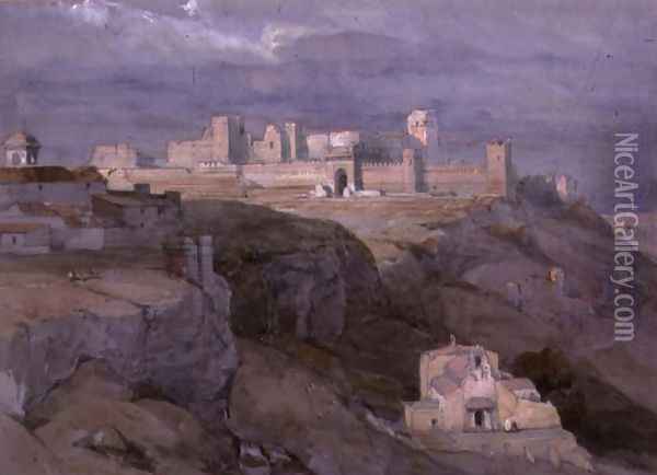 The Alcazar of Carmona, Andalusia Oil Painting - David Roberts