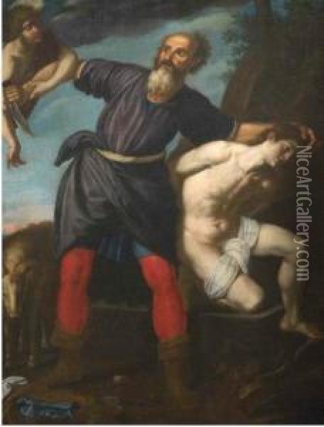 Il Sacrificio Di Isacco Oil Painting - Ottavio Vannini