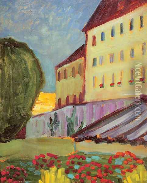 Schoolhouse, Murnau Oil Painting - Gabriele Munter