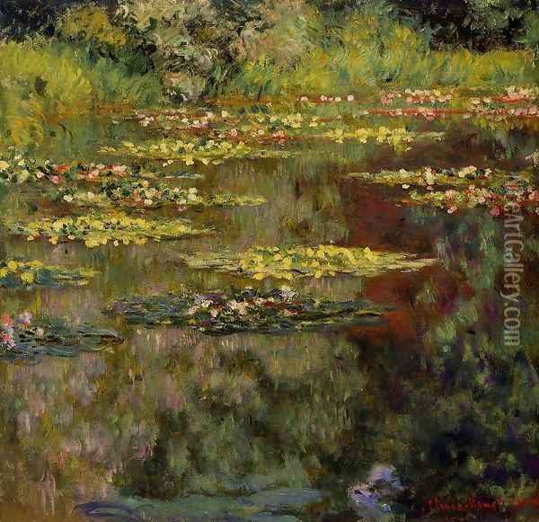 Water-Lilies4 1904 Oil Painting - Claude Oscar Monet