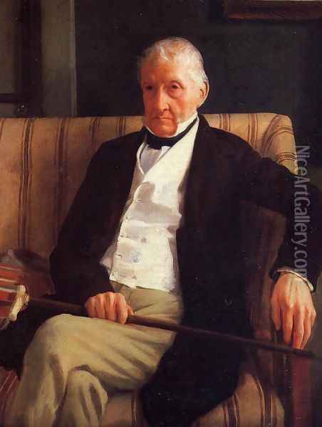 Portrait of Rene-Hillaire De Gas Oil Painting - Edgar Degas