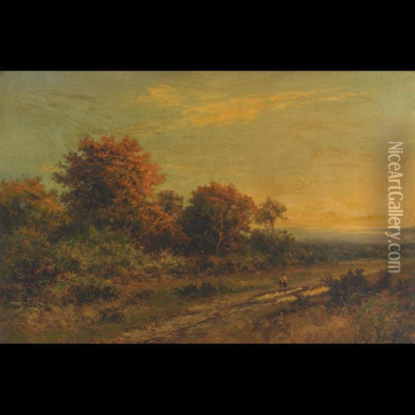 The Path Across The Common Oil Painting - Daniel Sherrin
